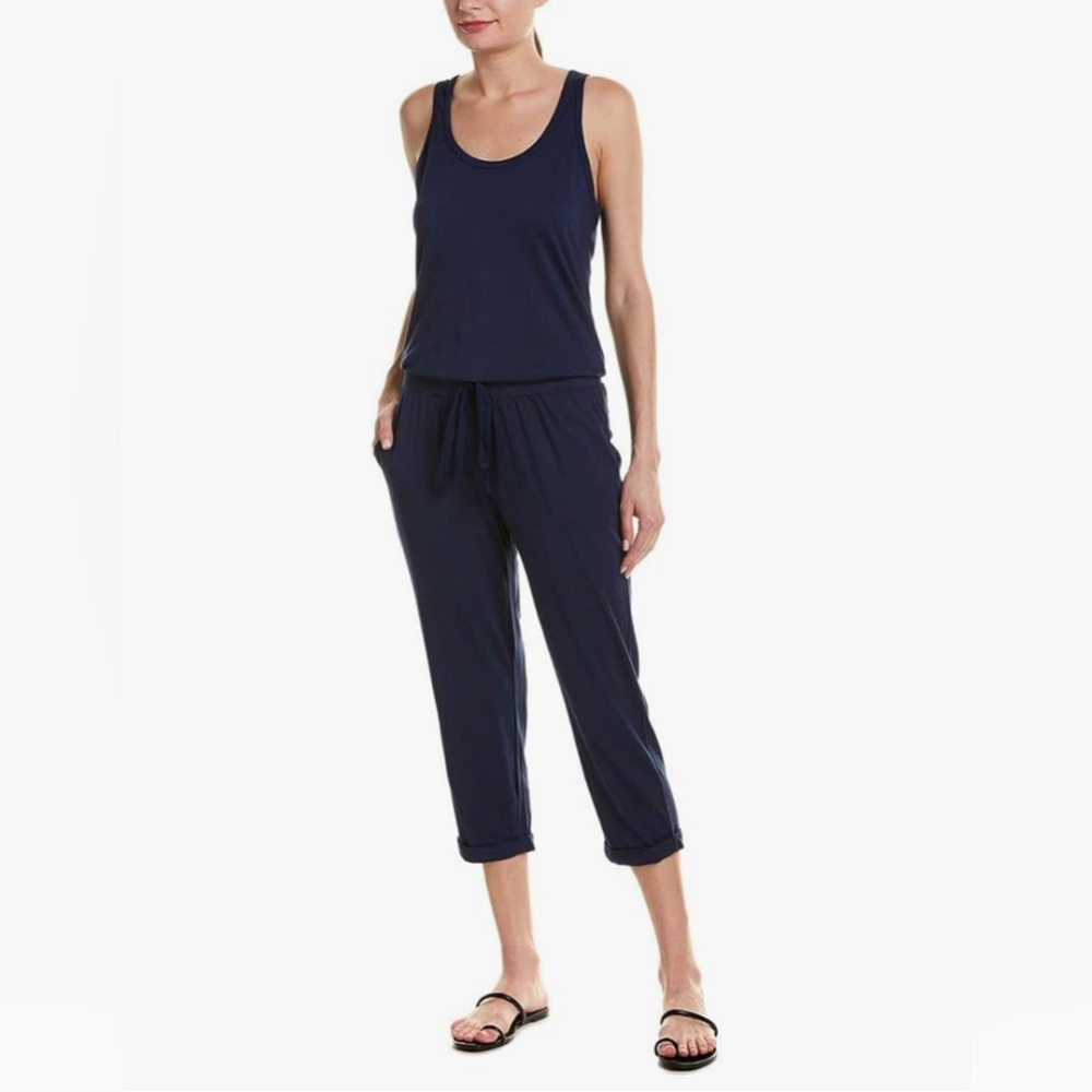 Michael Stars Theo Tank Jumpsuit in Black